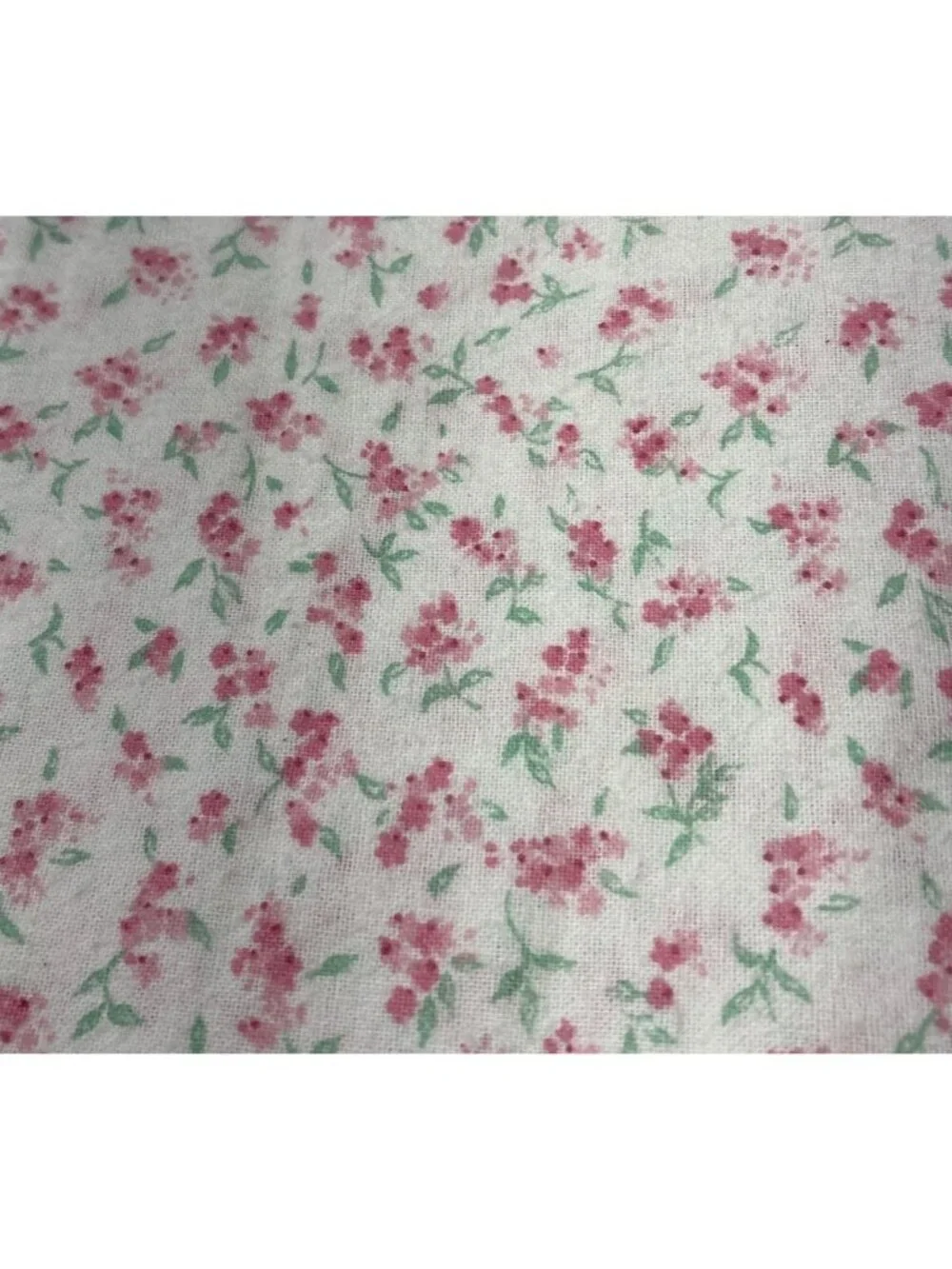 Pink Floral Flannel Fabric 1/2 yard x 44” Quilting Crafts